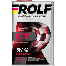 Масло моторное 5W-40 ROLF GT API SN/CF (4л) 322229