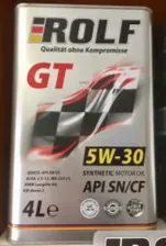 4260429110148 ROLF Масло ROLF GT 5W-30 синт. API SN/CF 4л