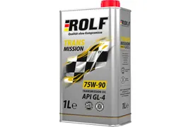 Масло трансмиссионное ROLF Transmission SAE 75W90, API GL-4, 1л (мет.кан.)