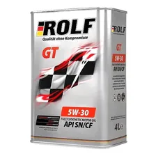 Масло моторное rolf gt 5w-30 c3 sn/cf 4л (металл)