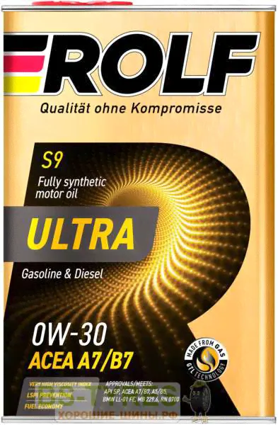 ROLF Ultra 0W-30 A7/B7 SP 4л металл