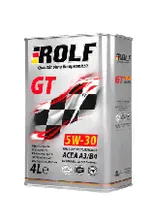 Масло моторное ROLF GT A3/B4 5W30, синтетика, 4 литра 322620