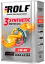 Масло моторное ROLF 3-Synthetic 5W-40 ACEA A3/B4 4л