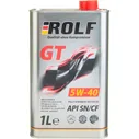 Масло ROLF GT моторное 5W40 1л. (синтетика) (Код: 5W40)