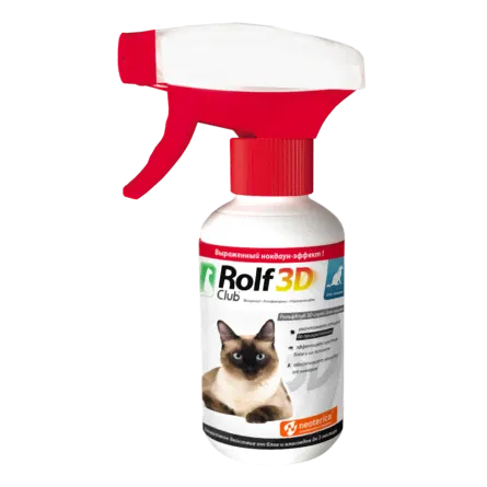 ROLF CLUB Спрей от клещей и блох для кошек