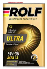 Моторное ROLF ULTRA 5W30 синт/масло SN/CF C3 4L (металл) 322936