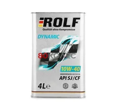 Масло моторное полусинтетика Rolf Dynamic SAE 10W-40 API SJ/CF 4л