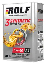 Масло мотор. Rolf 3-Synthetic 5w40 A3/B4 SN/CF синт. 4л (1/4)