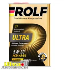 Масло моторное Rolf Ultra 5W-30 SP/CF ACEA A3/B4 синтетическое 4 5W30 Rolf Ultra 323105