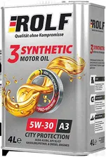 Масло моторное синтетическое 'ROLF 3-SYNTHETIC 5W-30 ACEA C3' 4л