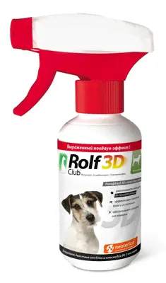 Спрей "Rolf Club" 3D для собак от насекомых 200мл-0