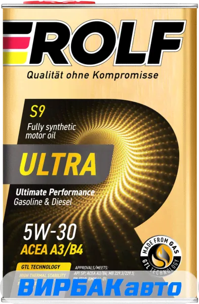 Моторное масло 5W30 ROLF Ultra 4л фасованное-0