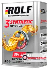 Моторное масло Rolf ROLF 3-SYNTHETIC 4 л 5W40 синтетическое купить в Москве - интернет магазине ШИНСЕРВИС