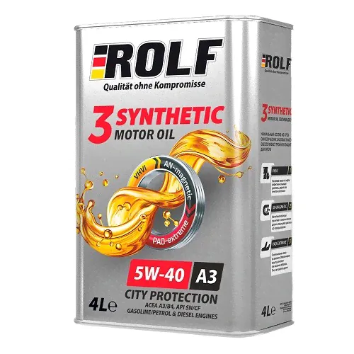 ROLF 3-SYNTHETIC SAE 5W-40 ACEA A3/B4-0