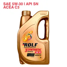 ROLF 3-synthetic SAE 5W-30 API SN ACEA C3 4л пластик (322729)