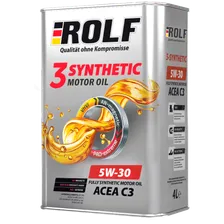 Моторное масло ROLF 3-SYNTHETIC 5W-30 ACEA C3 (металл), 4л