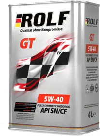 ROLF Масло Rolf Gt Sae 5W-40 Api Sn/Cf (Синт.) 4Л