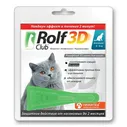 Rolf Club 3D капли для кошек, более 4 кг, 1 пипетка