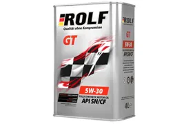 Масло моторное Rolf GT 5W-30 ILSAC GF-6A, API SP синтетическое 4 л металл / 5W30