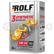 Масло моторное ROLF 3-SYNTHETIC 5W-30 A3/B4/SL/CF (4л) синтетическое