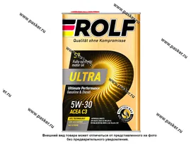 Масло ROLF 5W30 Ultra API SN/CF ACEA C3 4л син