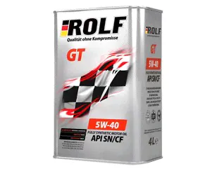 Масло ROLF GT 5W40 4Л СИНТЕТИКА