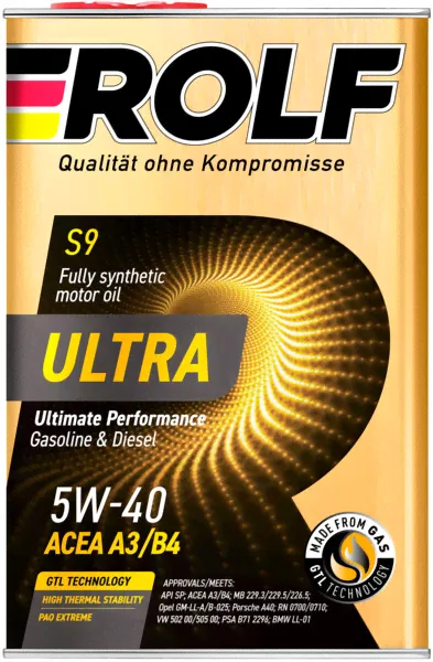 Масло моторное ROLF ULTRA 5W-40 A3/B4 SP синт. 4л