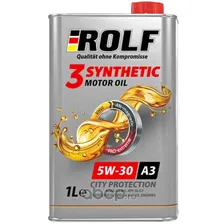 Синтетическое моторное масло ROLF 3-SYNTHETIC 5W-30 1л