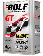 Масло моторное ROLF GT SN/CF 5W30, синтетика, 4 литра 322228