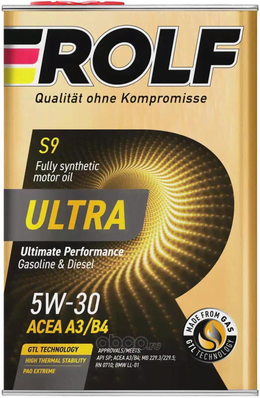 Масло моторное ROLF Ultra 5W-30 SP синтетическое 4 л